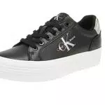 Calvin Klein Vulc Flatform Laceup LTH Refl Wn, Tenis vulcanizados Mujer
