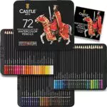Castle Art Supplies Estuche Metálico 72 Lápices de Acuarela