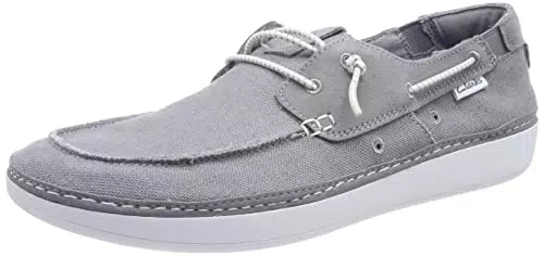 Clarks Higley Tie, Botas de barco Hombre, Grey Combi