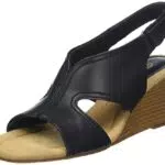 Clarks Kyarra Aster, Sandalia Mujer, Black Leather 44