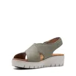 Clarks Un Karely Sun, Chanclas para Mujer Gris Sage Nubuck