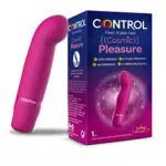 Control Estimulador Vaginal Cosmic Pleasure - Punta Curva para Mayor Excitación - 5 vibraciones diferentes para mayor Placer - Silicona médica suave al tacto - Sumergible - Hasta 3 horas