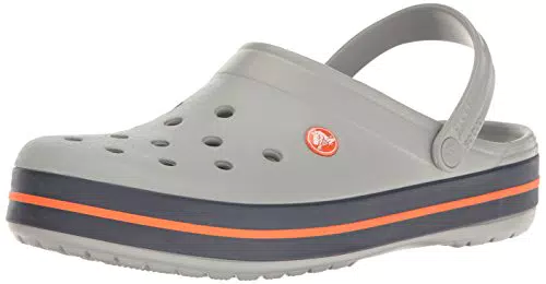 Crocs Crocband, Zuecos Unisex adulto, Light Grey Navy