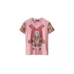 Desigual Camiseta de Manga Corta, Rojo, M para Mujer