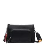 Desigual Negro, Bag-Half Logo 22 Dortmund 2000-Bolsa de Deporte