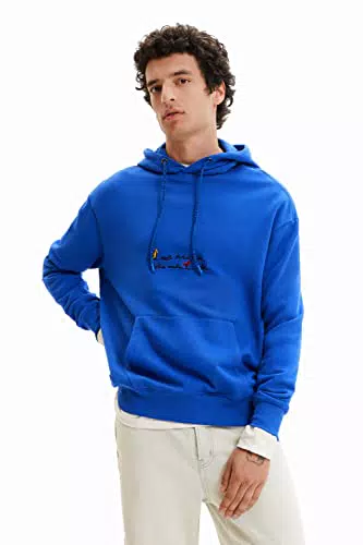 Desigual Sweat_Pol 5036 Blue Klein, Azul, M para Hombre
