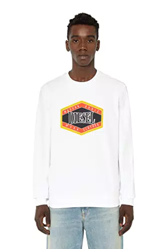 Diesel S-stan-k27 Sudadera con Capucha, Negro, XXL para Hombre