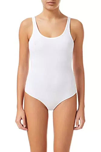 DIESEL Ufby-bodier-t Body de Cuerpo Entero, Negro, XL para Mujer