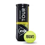 Dunlop 601326 Pelota de Tenis, Tour Brilliance - Bote de 3 Pelotas