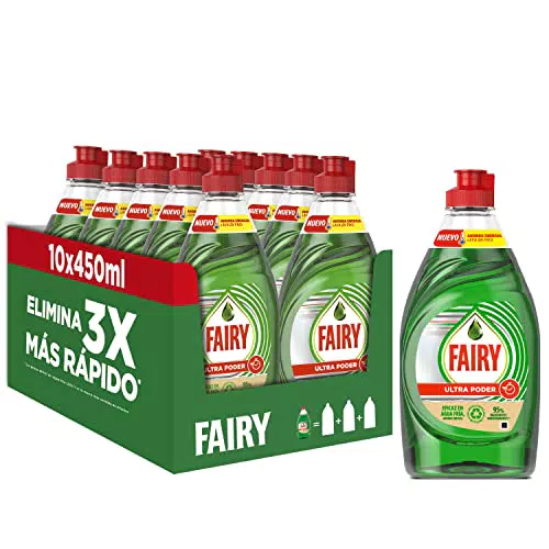 Fairy Ultra Poder Lavavajillas Líquido a Mano, 4, 5 L