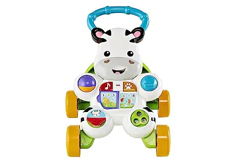 Fisher-Price Cebra parlanchina primeros pasos, andador correpasillos bebé +6 meses