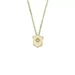 Fossil Collar para mujer Heritage, Acero inoxidable dorado
