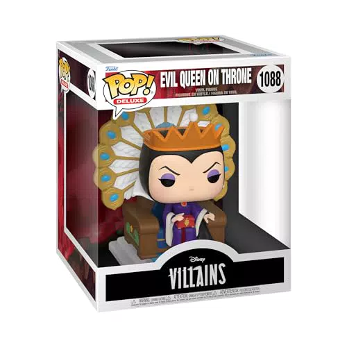 Funko Pop! Deluxe: Disney Villains-Evil Queen On Throne - Figura de Vinilo Coleccionable - Idea de Regalo- Mercancia Oficial - Juguetes para Niños y Adultos - Movies Fans