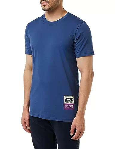 G-Star RAW Back gr slim r t, Camisetas para Hombre, Azul