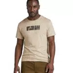 G-Star RAW RAW. felt r t, Camisetas para Hombre, Beige