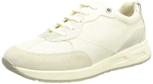 Geox D Bulmya B, Sneakers para Mujer, Blanco