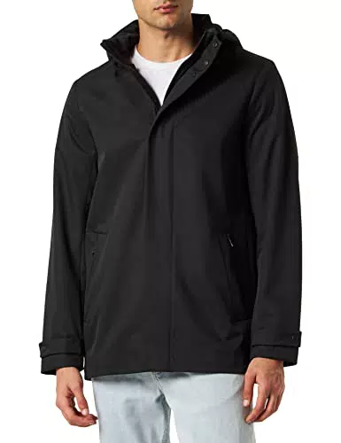 Geox M Anyweco Chaqueta, Black, 46 para Hombre