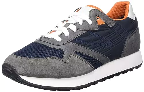 Geox U Vicenda, Zapatillas Hombre, Navy/Grey