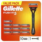 Gillette Fusion 5 Maquinilla de Afeitar Hombre + 11 Cuchillas de Recambio