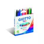 Giotto cera 281200 - Estuche 12 ceras redondas de colores