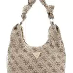 GUESS Velina, Bolso de Mujer, Logo Dorado, Einheitsgröße