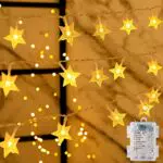 Guirnalda Luces Pilas, 6M 40LED Cadena de Luces de Estrellas con 8 Modos