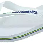 Havaianas Brasil Logo, Chanclas Unisex Adulto, Blanco