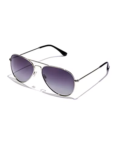 HAWKERS Hawk Gafas, Gris Polarizado, Plata CT, Talla única Unisex Adulto