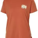 Helly Hansen W Skog Recycled Graphic tee Terracotta Womens XL