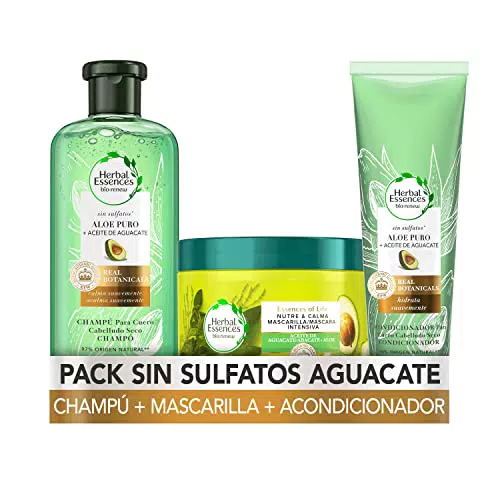 Herbal Essences Bio Renew Champú Sin Sulfatos, 380 ml