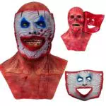 Hereneer Máscara de Terror de Halloween, Máscara Doble de Payaso