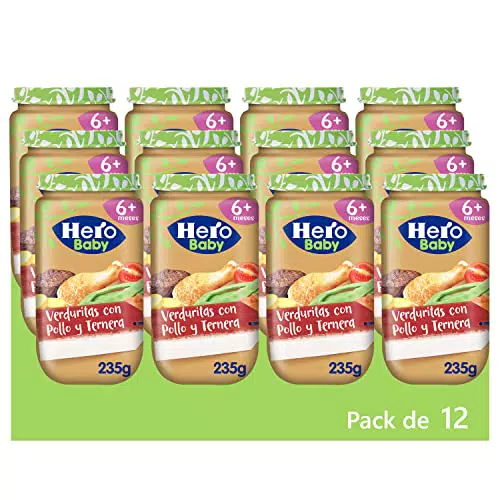 Hero Baby - Tarritos de Verduritas con Pollo y Ternera