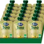 Hero Solo Bolsitas Ecológicas de Plátano, Pera y Naranja - Para Bebés a Partir de los 4 Meses - Pack de 18 x 100 g