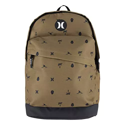 Hurley Mochila One and Only para niños, Golden Doodle/Black