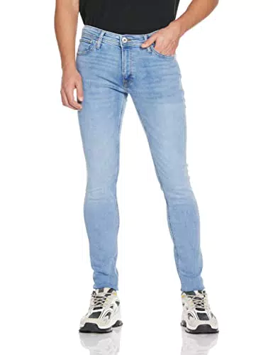 Jack and Jones Hombre Vaqueros Ajustados Clásicos Ligeros Lavado Claro 32W R