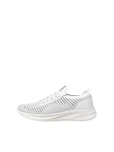 JACK & JONES Jfwbaxley-Zapatillas de Punto, Hombre, Blanco
