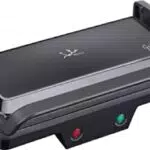 Jata GR266 Parrilla Eléctrica Grill 3 en 1 1000 W, Placas Antiadherentes 27 x 14 cm