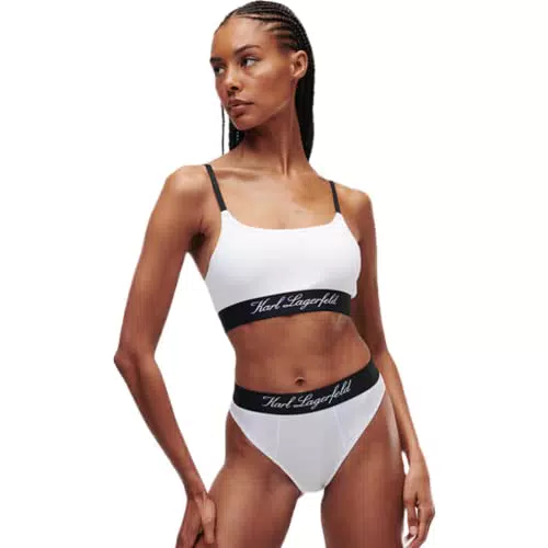 KARL LAGERFELD Mujer Hotel Karl Bralette Blanco L
