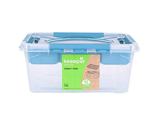 keeeper Caja de almacenaje con tapa y accesorio, 29 x 19 x 12