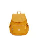 Kipling City Pack S, Mochila para Mujer, Amarillo Rápido
