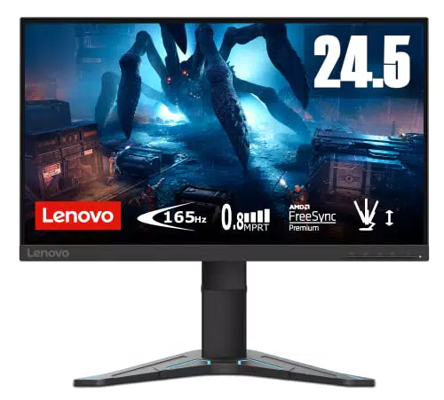 Lenovo G25-20 - Monitor Gaming 24.5" FullHD Ajuste de inclinación/Altura - Negro