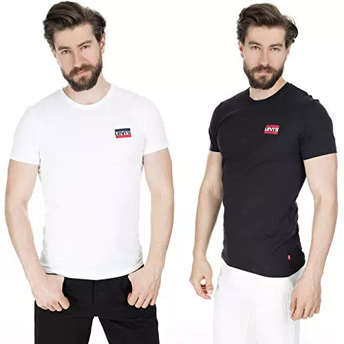 Levi's 2-Pack Crewneck Graphic Tee, Camiseta, Hombre