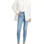 Levi's 720 High Rise Super Skinny Pantalones, Azul, para Mujer