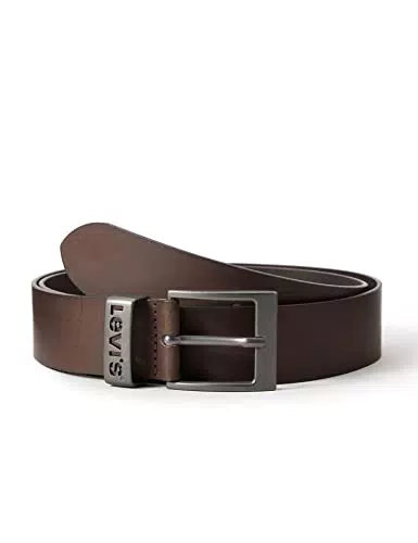 Levi's Ashland Metal, Cinturón Unisex adulto, Marrón