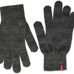 Levi's Ben Touch Screen Gloves Guantes, Gris, Medium para Hombre