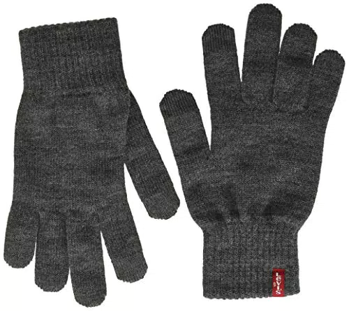 Levi's Ben Touch Screen Gloves Guantes, Gris, Medium para Hombre
