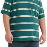 Levi's Big & Tall Housemark Polo, Camiseta, Hombre, School Atlantic Deep Striped