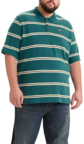 Levi's Big & Tall Housemark Polo, Camiseta, Hombre, School Atlantic Deep Striped