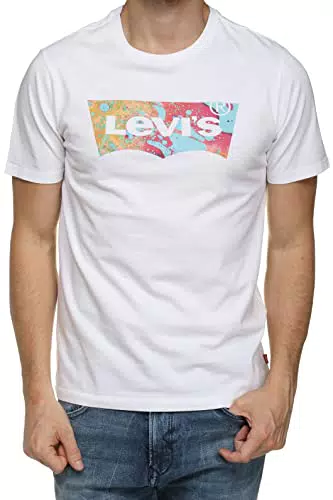 Levi's Graphic Crewneck Tee, Camiseta, Hombre, Pirate Black