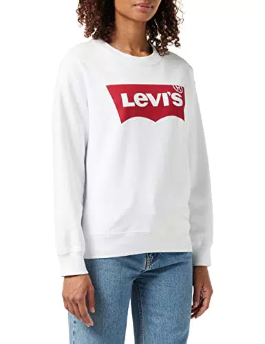 Levi's Graphic Standard Crewneck, Sudadera, Mujer, White